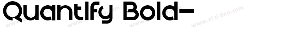 Quantify Bold字体转换